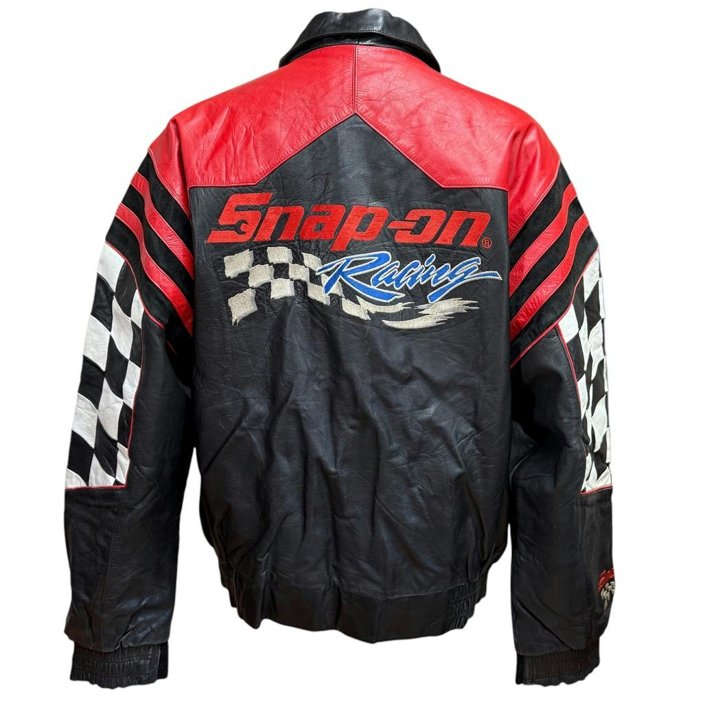 90s 本革 スナップオン レザージャケット レーシングジャケット 90 ファッション 90s 本革 スナップオン レザージャケット レーシング