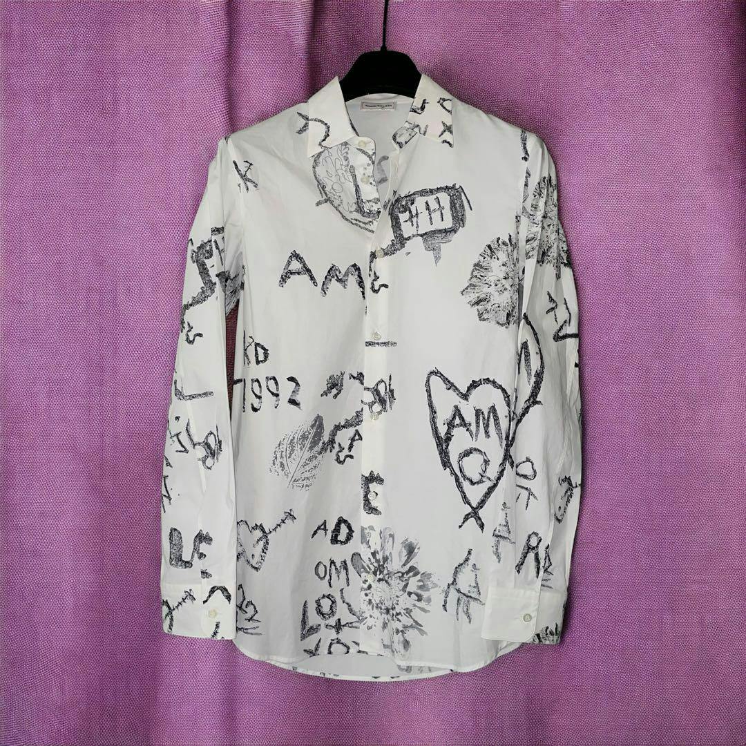 トップス 22's Alexander McQUEEN Print Dress Shirt 22's Alexander McQUEEN Overall Print Dress Shirt - ARCHIVESTOCK
