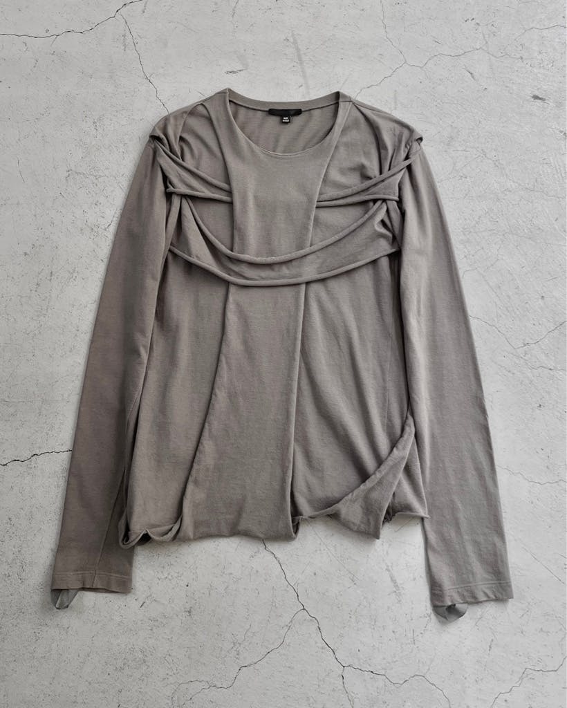 トップス helmut lang 2003aw bondage shirt helmut lang 2003aw constructed bondage shirt - ARCHIVESTOCK