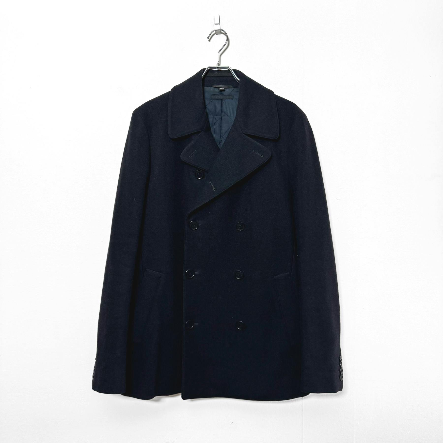 HELUT LANG PEA COAT 48 BLACK - ARCHIVESTOCK