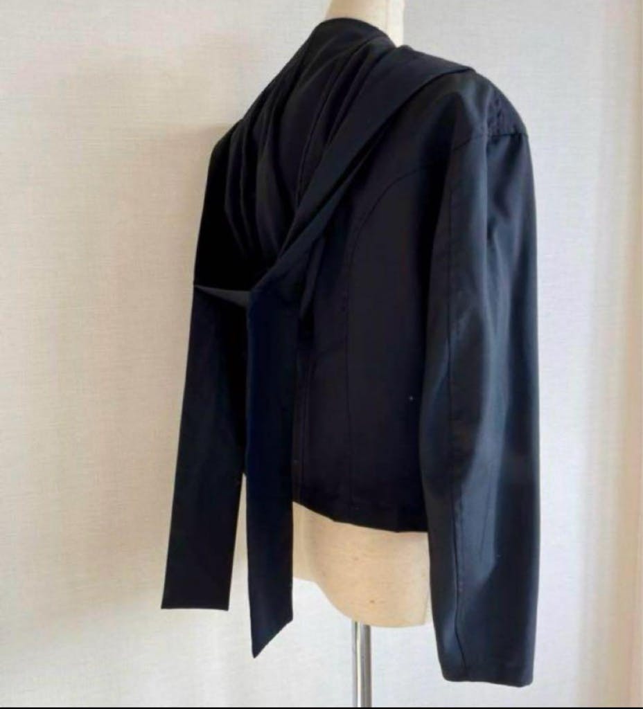 Yohji Yamamoto archive フードダブルジャケット 短 Yohji Yamamoto archive フードダブルジャケット 短丈