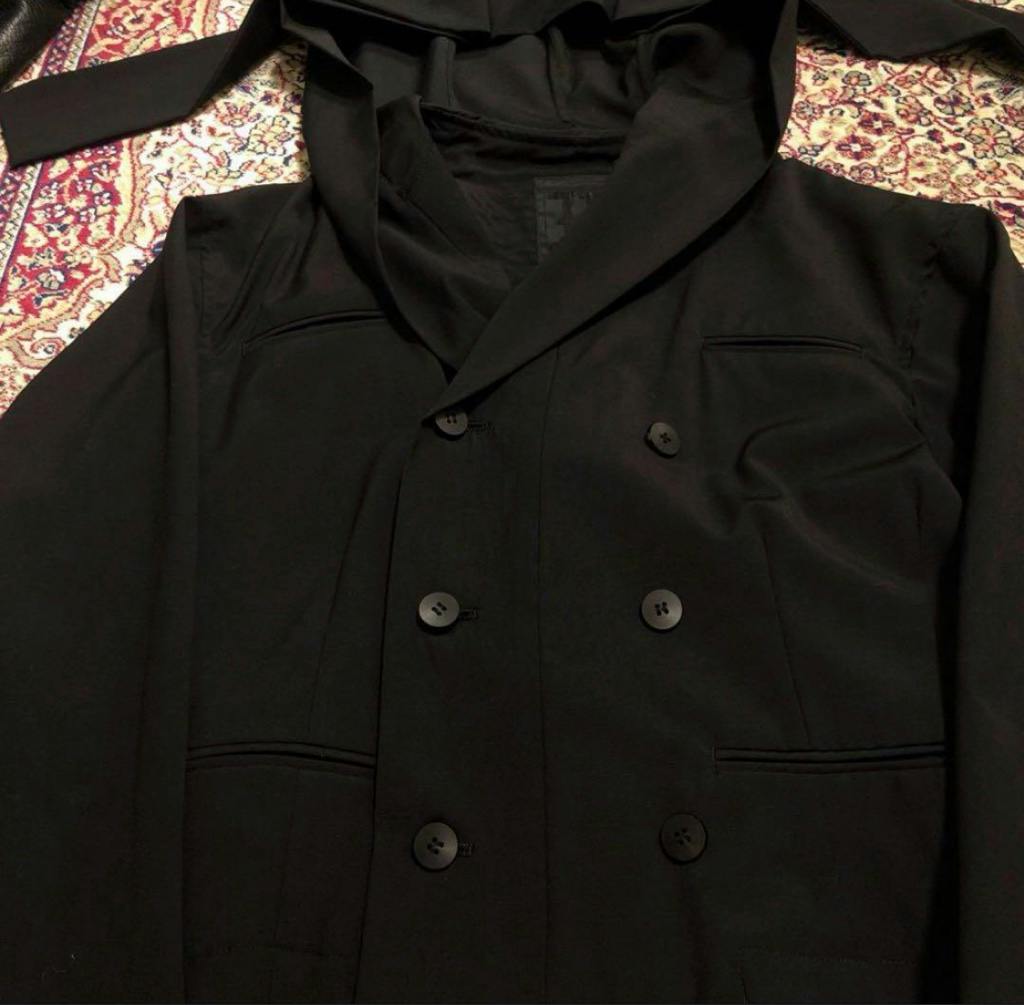 y*様 Yohji Yamamoto archive フードダブルジャケット 短 Yohji Yamamoto archive フードダブルジャケット 短丈