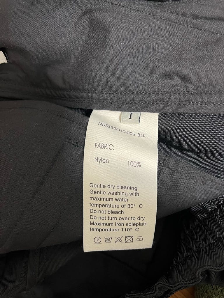 NULLUS: ブラック 8-Pocket カーゴショートパンツ - ARCHIVESTOCK