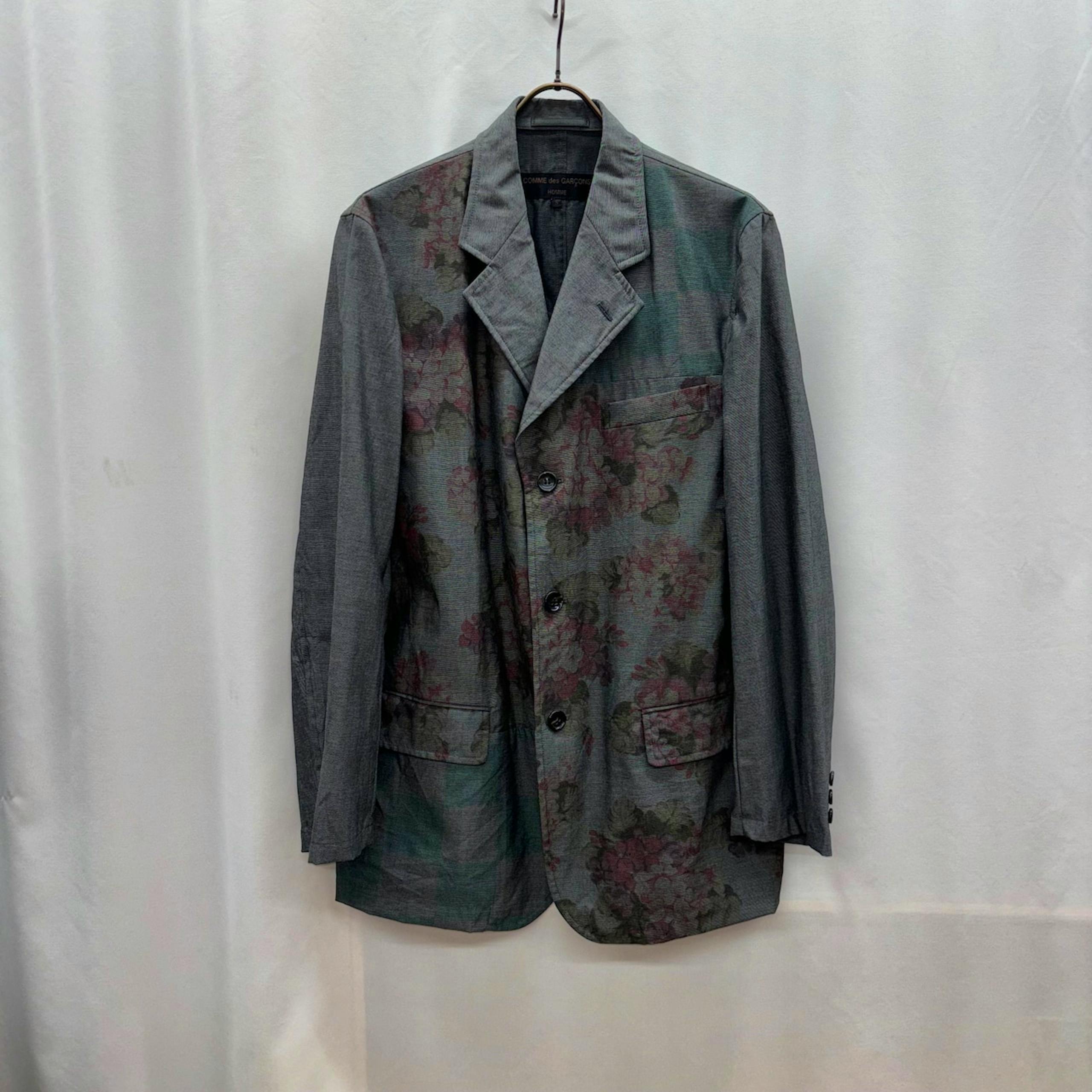 イ*き様 ［田中オム］花柄ジャケット　コムデギャルソンオム　ヴィンテージ　ドゥ AD2001 Comme des Garçons HOMME JACKET ジャケット 田中オム 花