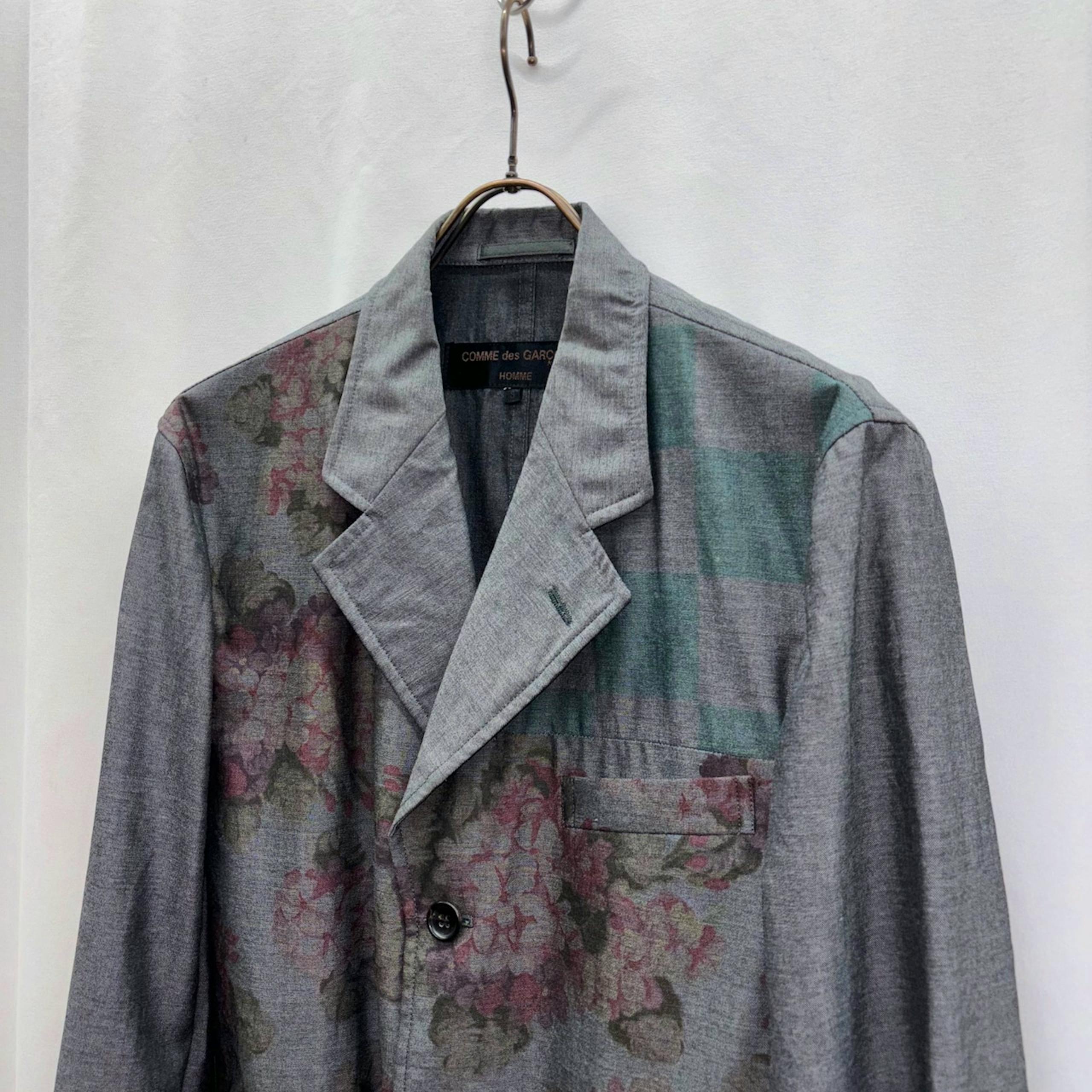 イ*き様 ［田中オム］花柄ジャケット　コムデギャルソンオム　ヴィンテージ　ドゥ AD2001 Comme des Garçons HOMME JACKET ジャケット 田中オム 花