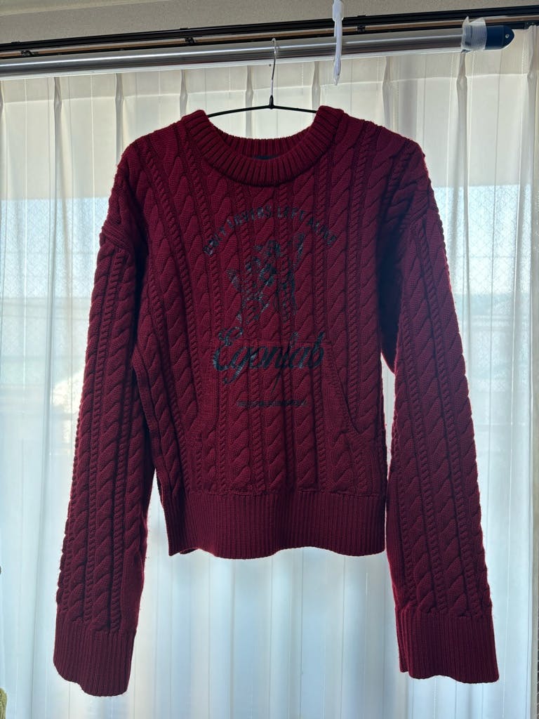 EGONLAB 24aw ニット , crew neck red - ARCHIVESTOCK
