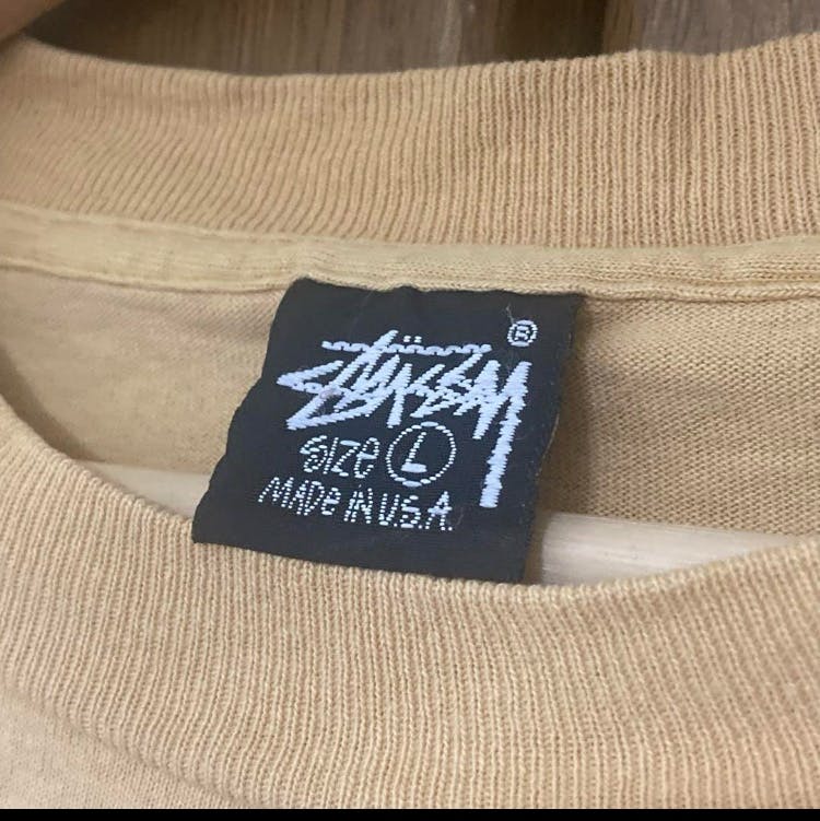 80s old stussy 黒タグ両面ロゴフェードUSA製 【公式通販】