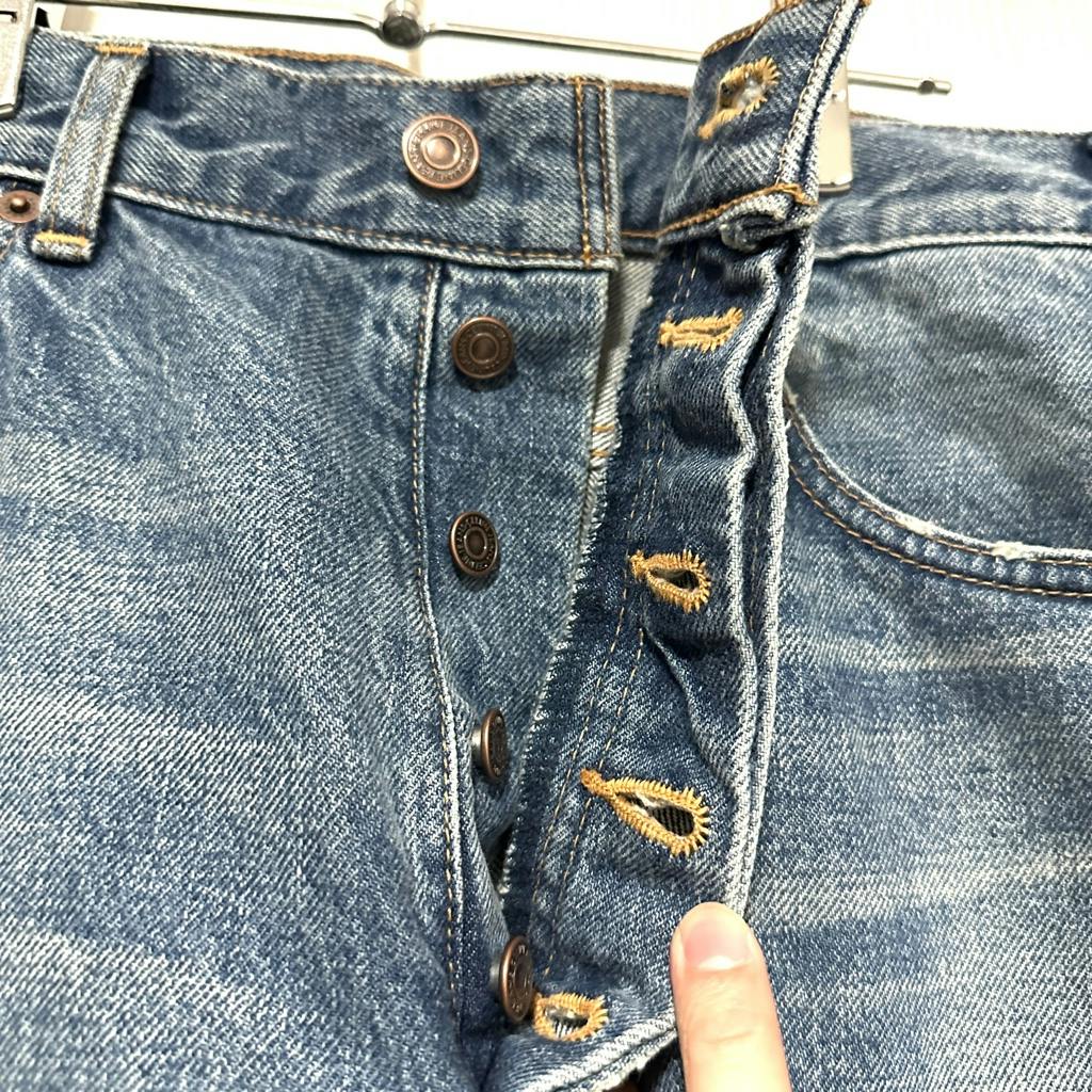 CELINE セリーヌ ダメージ加工 デニム パンツ N118 635E 07AE