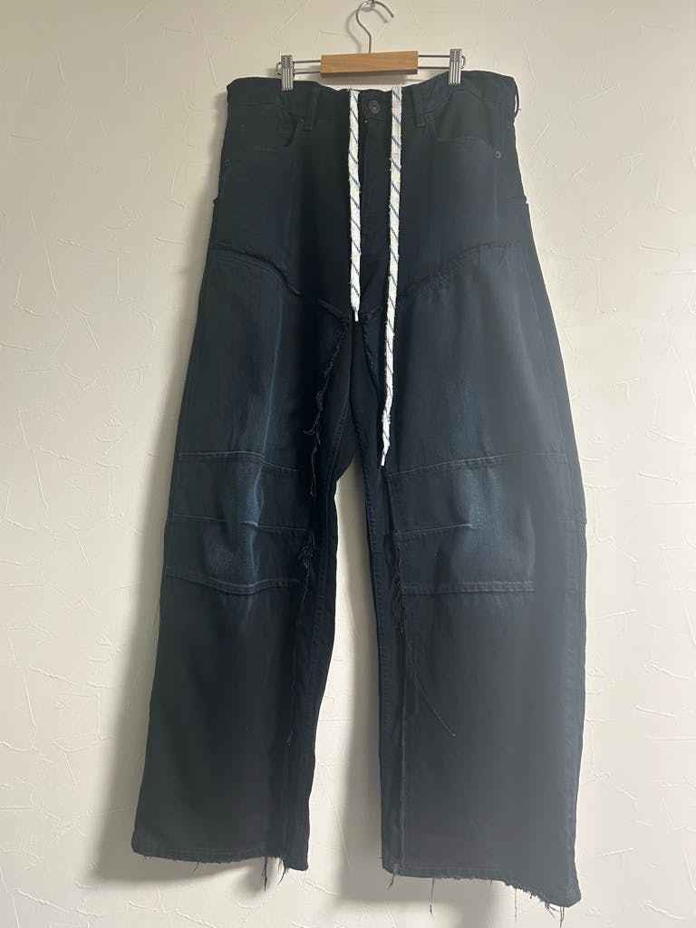Balenciaga 24winter Double Knee Denim Pants - ARCHIVESTOCK