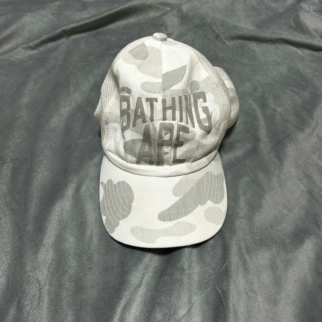 A BATHING APE 白カモ迷彩メッシュキャップ - ARCHIVESTOCK