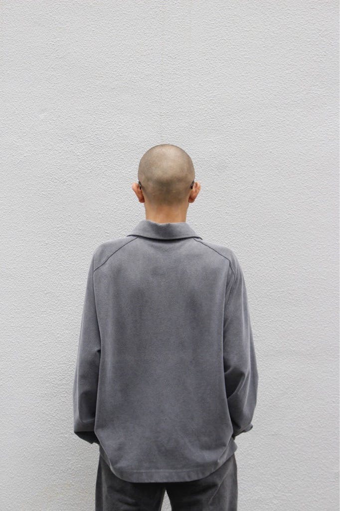 Gray Dyed Sailor Polo by Serapis on Sale