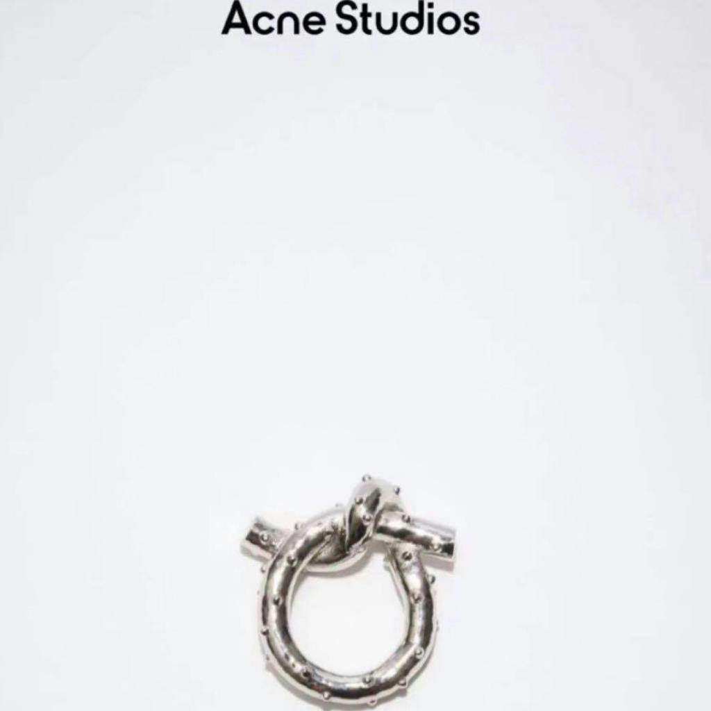 Acne Studios ノットデザイン シルバープラス リング - ARCHIVESTOCK