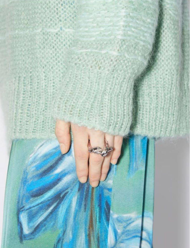 Acne Studios ノットデザイン シルバープラス リング - ARCHIVESTOCK
