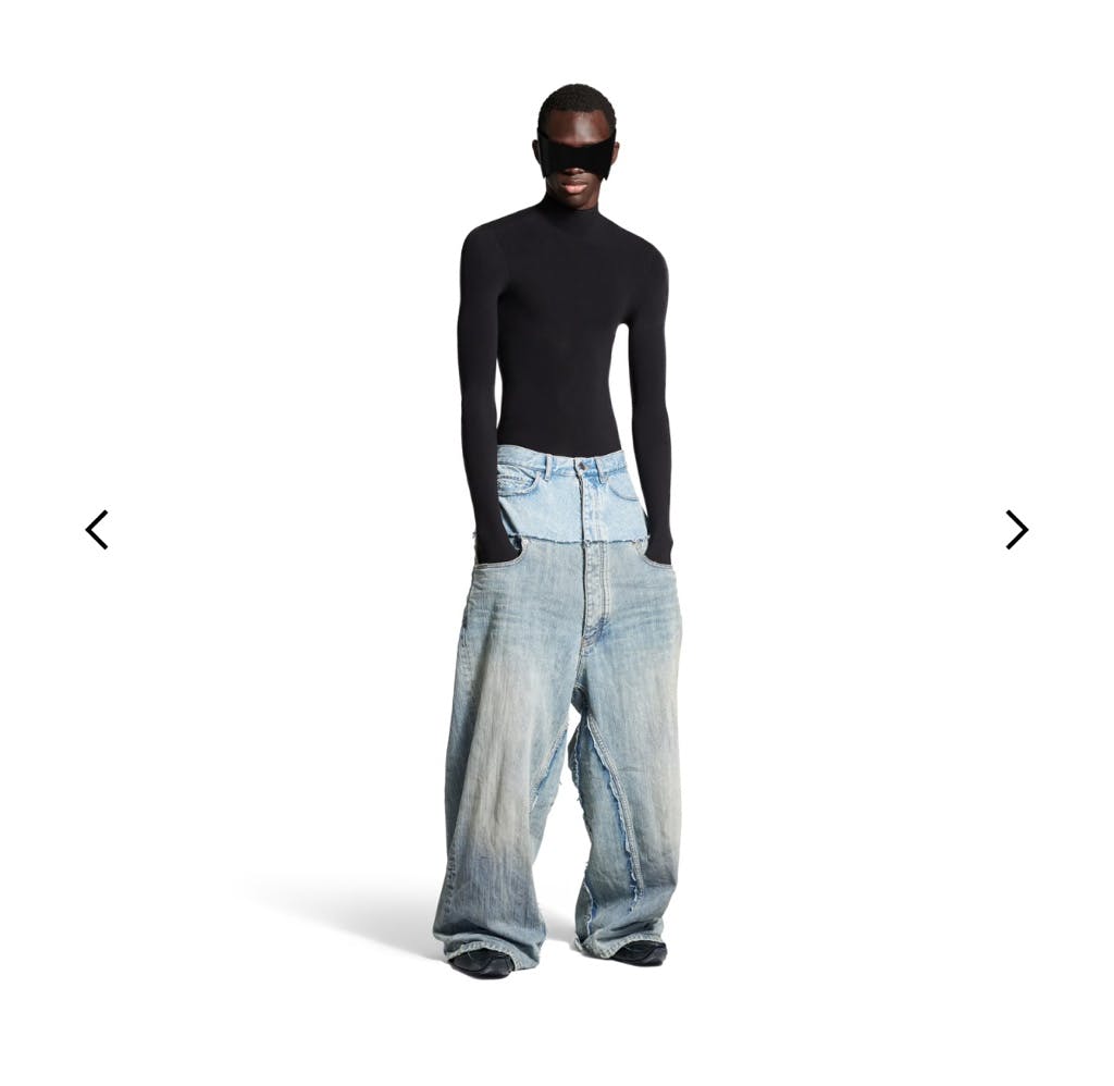 BALENCIAGA】Cut-up Baggy パンツ カットアップ バギー