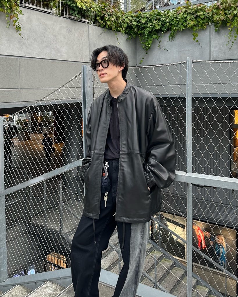 YOKE Laser Processed Denim Wide Straight Pants - ARCHIVESTOCK