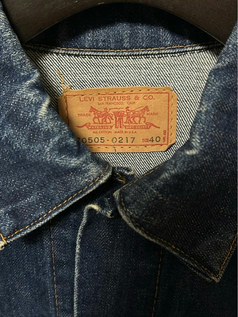 超希少 60s Levi’s 557-70505 BIGE 3rd 46希少 超希少 60s Levi's 70505 big e 3rd デニムジャケット - ARCHIVESTOCK