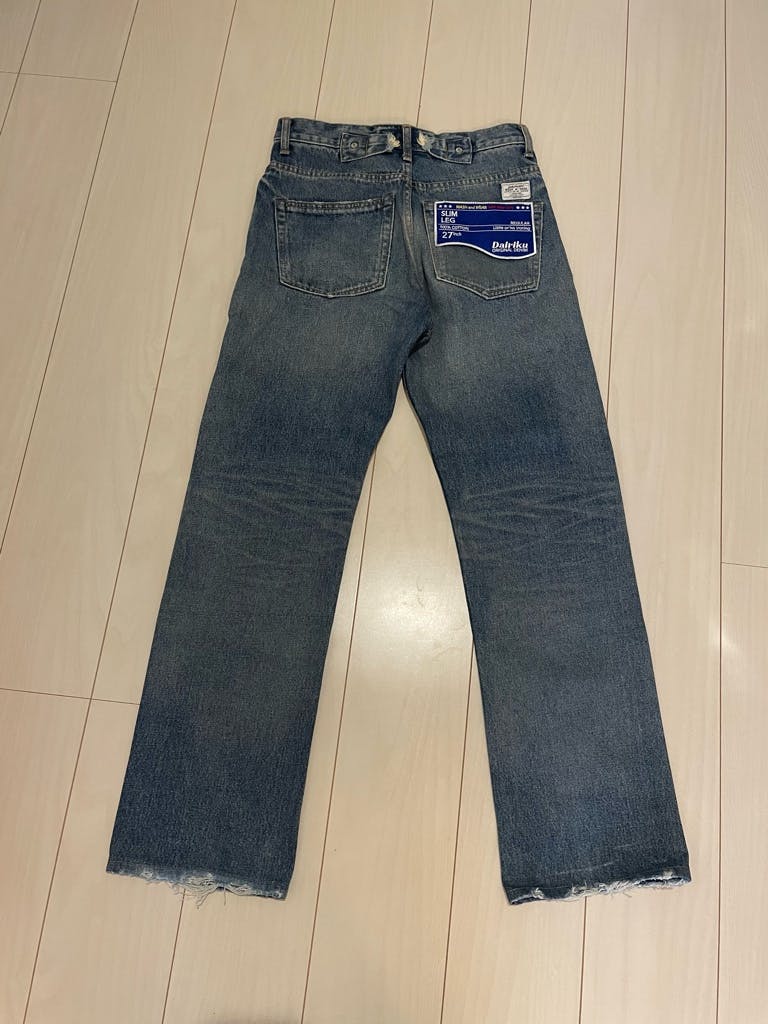 sold out】dairiku Flower デニムパンツ インディゴ - ARCHIVESTOCK