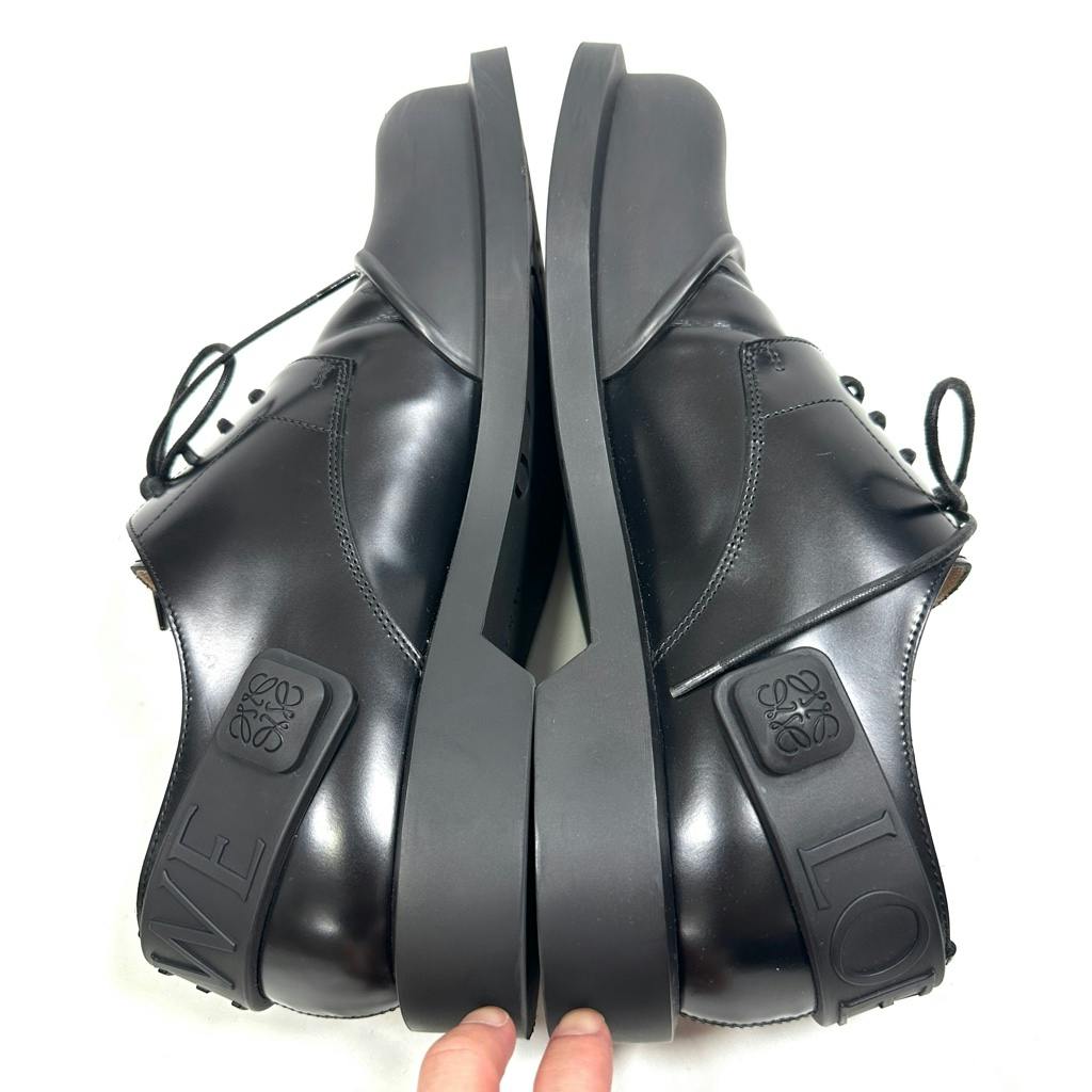 超希少◇LOEWE ロエベ レザーローファー ラバー切り替え チェルシー