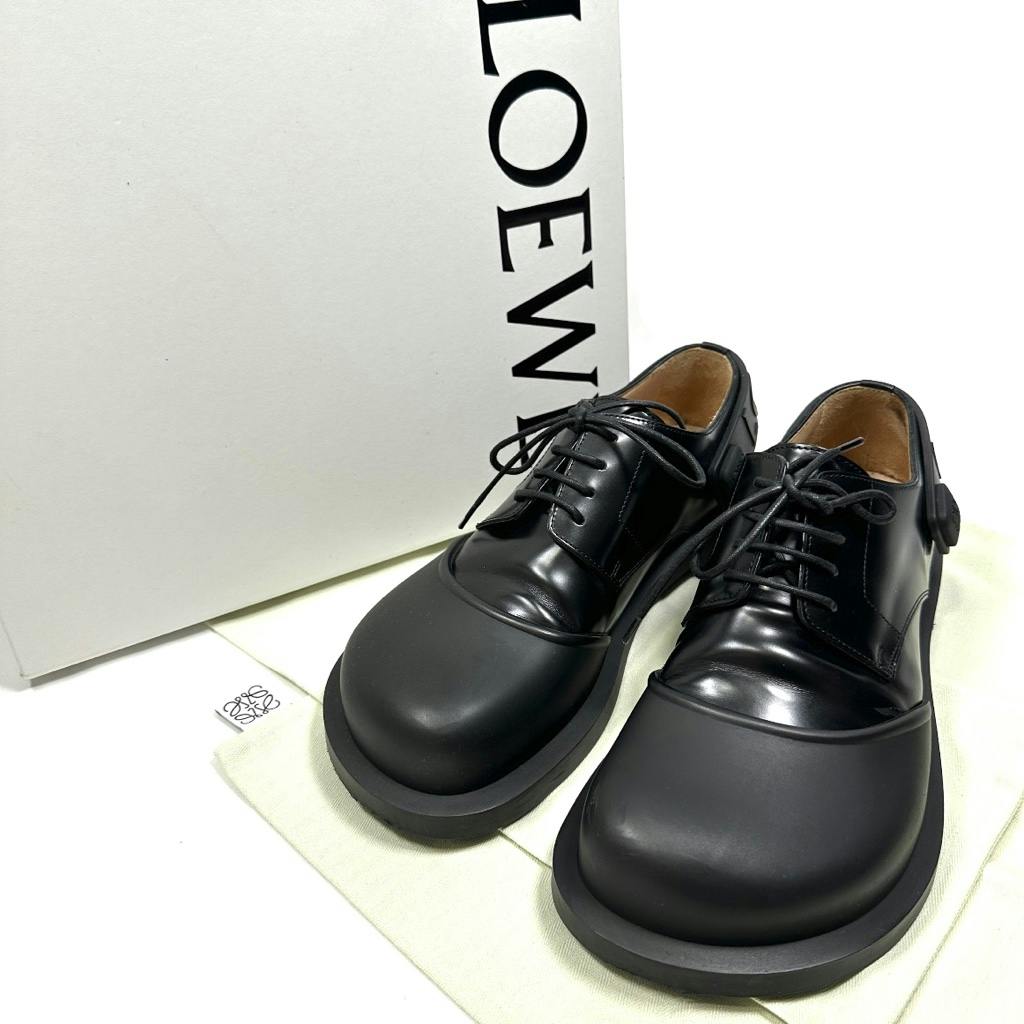 2回使用美品 loewe ラバー切り替え レザーシューズ チェルシーブーツ 2回使用美品 loewe ラバー切り替え レザーシューズ チェルシーブーツ