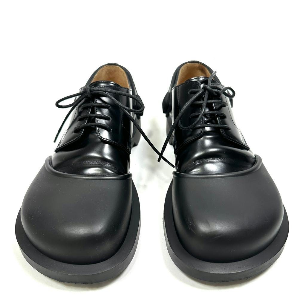 2回使用美品 loewe ラバー切り替え レザーシューズ チェルシーブーツ 超希少◇LOEWE ロエベ レザーローファー ラバー切り替え チェルシー