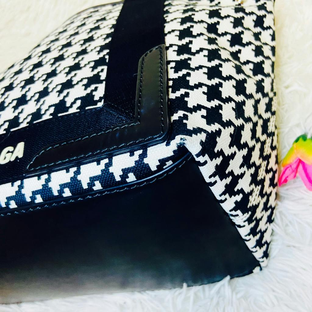 ポーチ付✨BALENCIAGA✨バレンシアガ✨トートバッグ✨千鳥柄