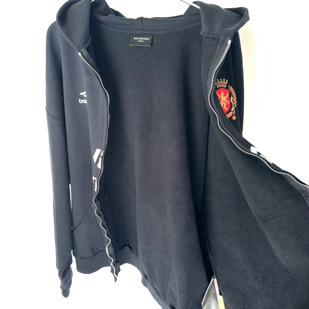 24ss balenciaga soccer ジップパーカー BALENCIAGA 24SS Soccer Paris Zip-Hoodie - メルカリ