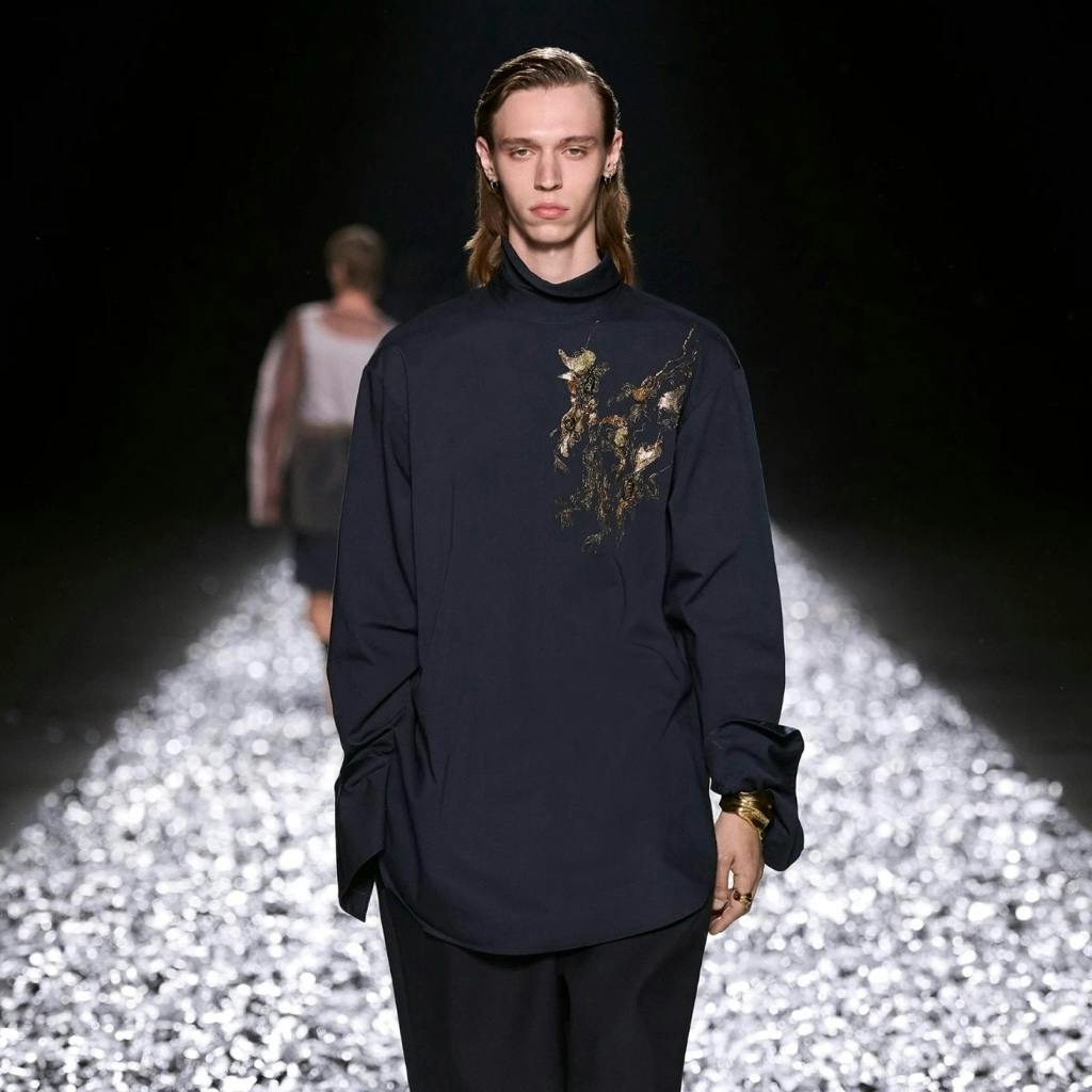 25ss dries van noten 刺繍エンブロイダリーパンツ46