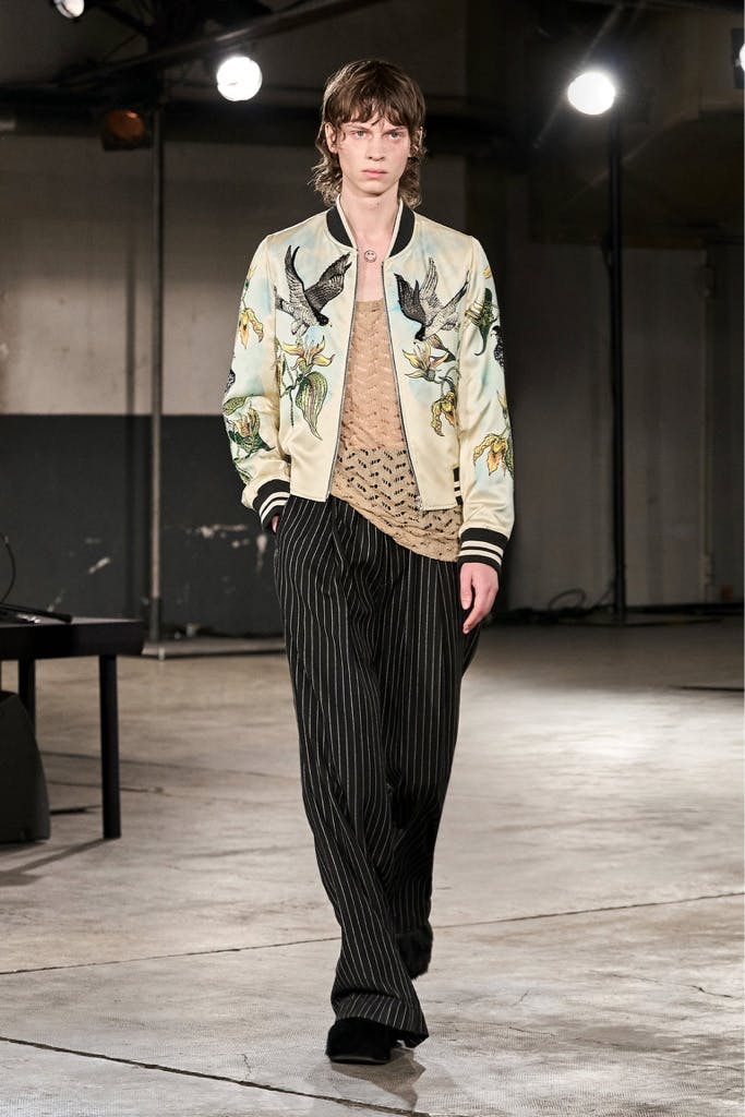 DRIES VAN NOTEN 23AW Embroidered Bomber Jacket Mサイズ - ARCHIVESTOCK