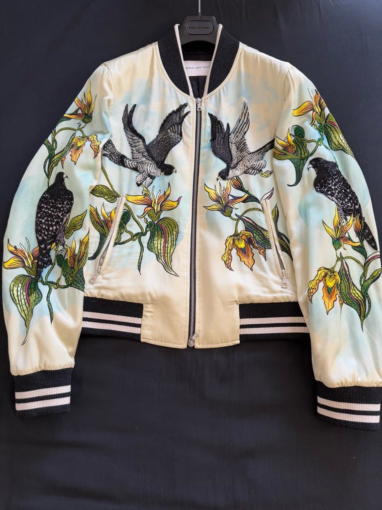 DRIES VAN NOTEN 23AW Embroidered Bomber Jacket Mサイズ - ARCHIVESTOCK