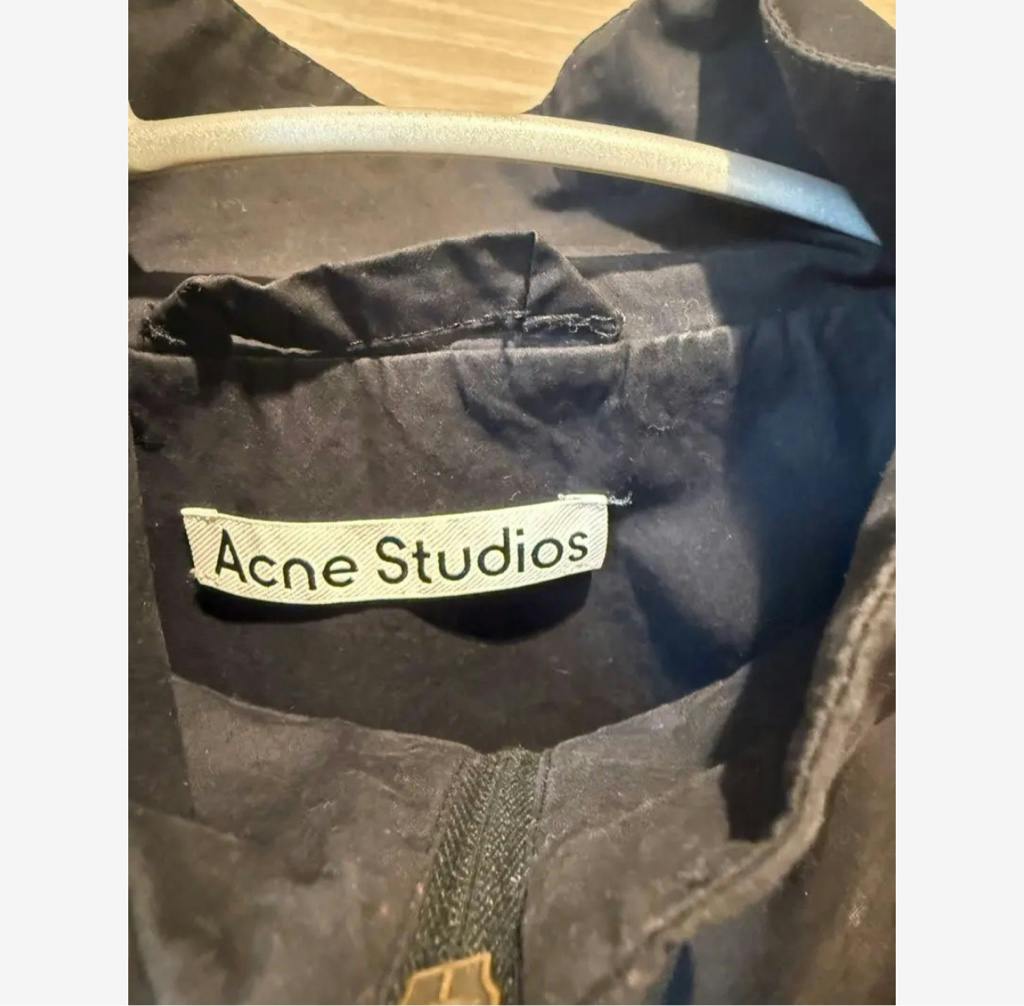acne studios アグネストゥディオス ロゴジッパージャケット Acne Studios 23AW ロゴジッパージャケット ブラック - メルカリ