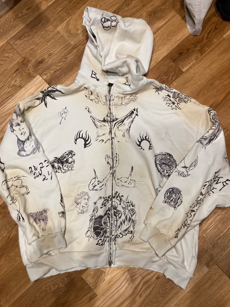 BALENCIAGA tat zip up hoodie 希少XXL - ARCHIVESTOCK