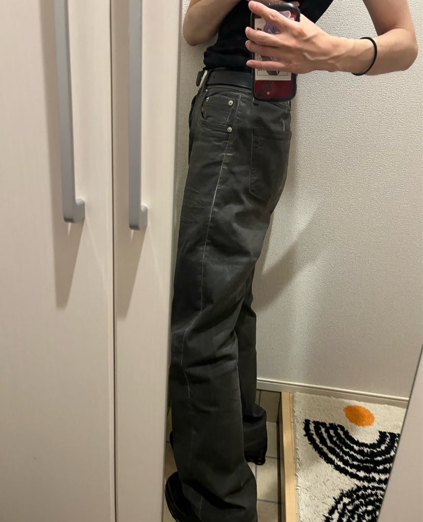 RICK OWENS DRKSHDW Gethジーンズ　リックオウエンス　ローズ RICK OWENS DRKSHDW Geth jeans ローズ着用 デニム - ARCHIVESTOCK