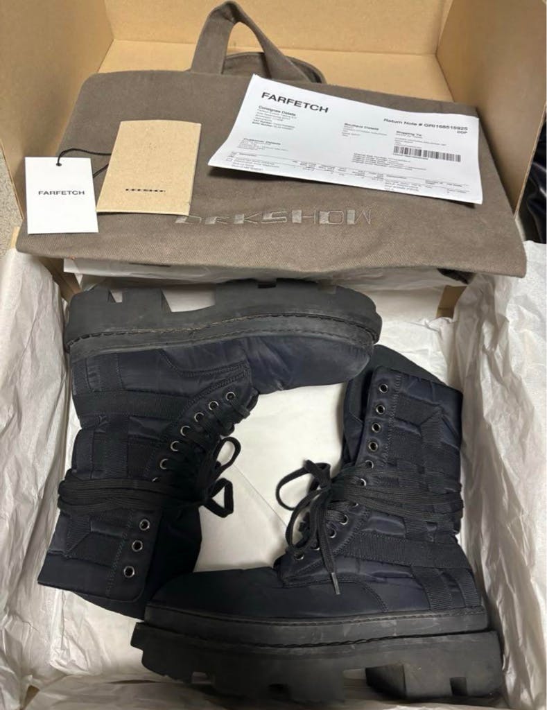 Rick Owens DRKSHDW Army Megatooth boots - ARCHIVESTOCK