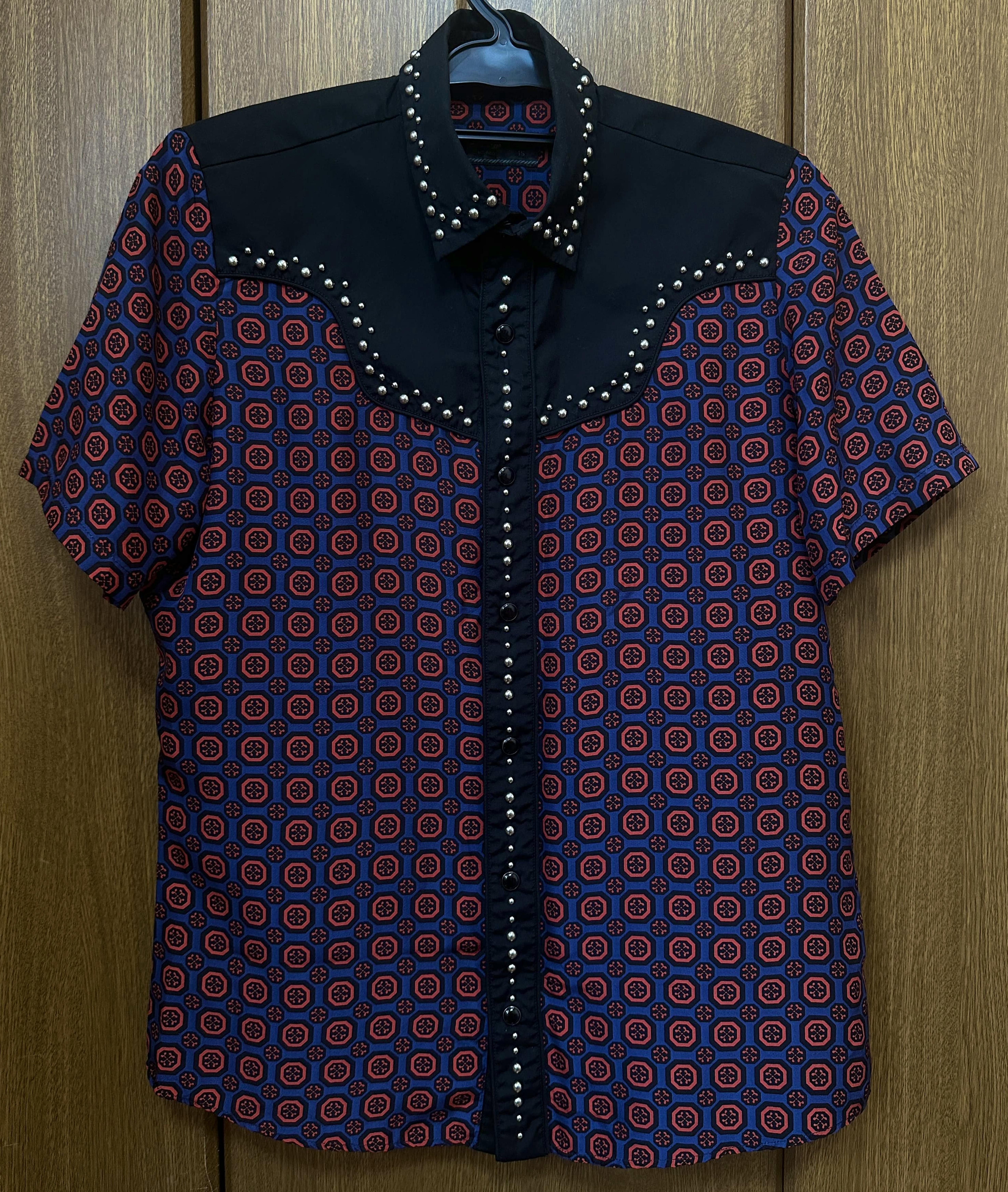 prada スタッズシャツ　12ss 最 安値 価格メンズ - prada 12ss スタッズシャツ