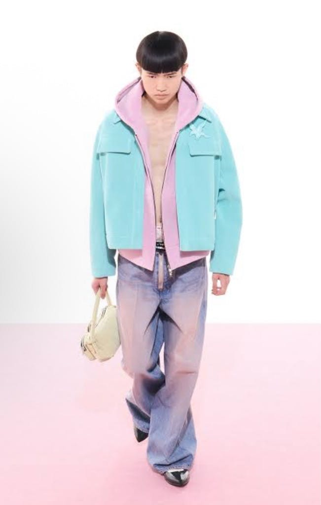 パンツ MASU BOYS BAGGY JEANS PINKINDIGO 48 24SS MASU（エムエーエスユー）の