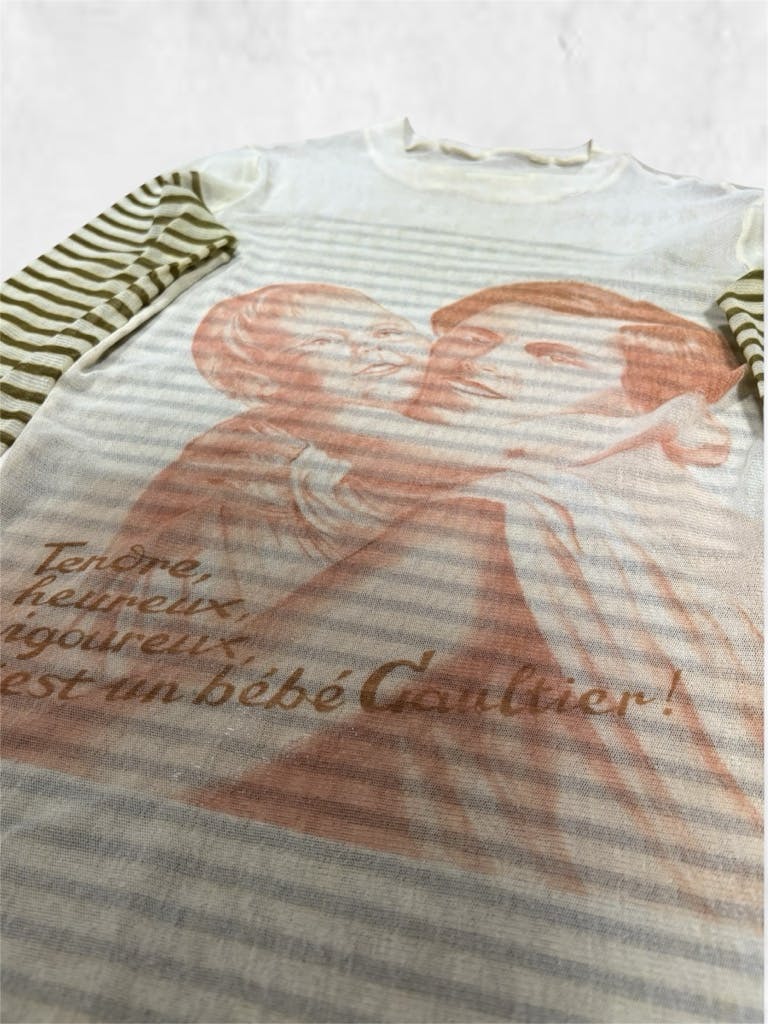 トップス Rare 00s Jean Paul Gaultier Power Net 00s Jean Paul gaultier power net ボーダー パワーネット - ARCHIVESTOCK