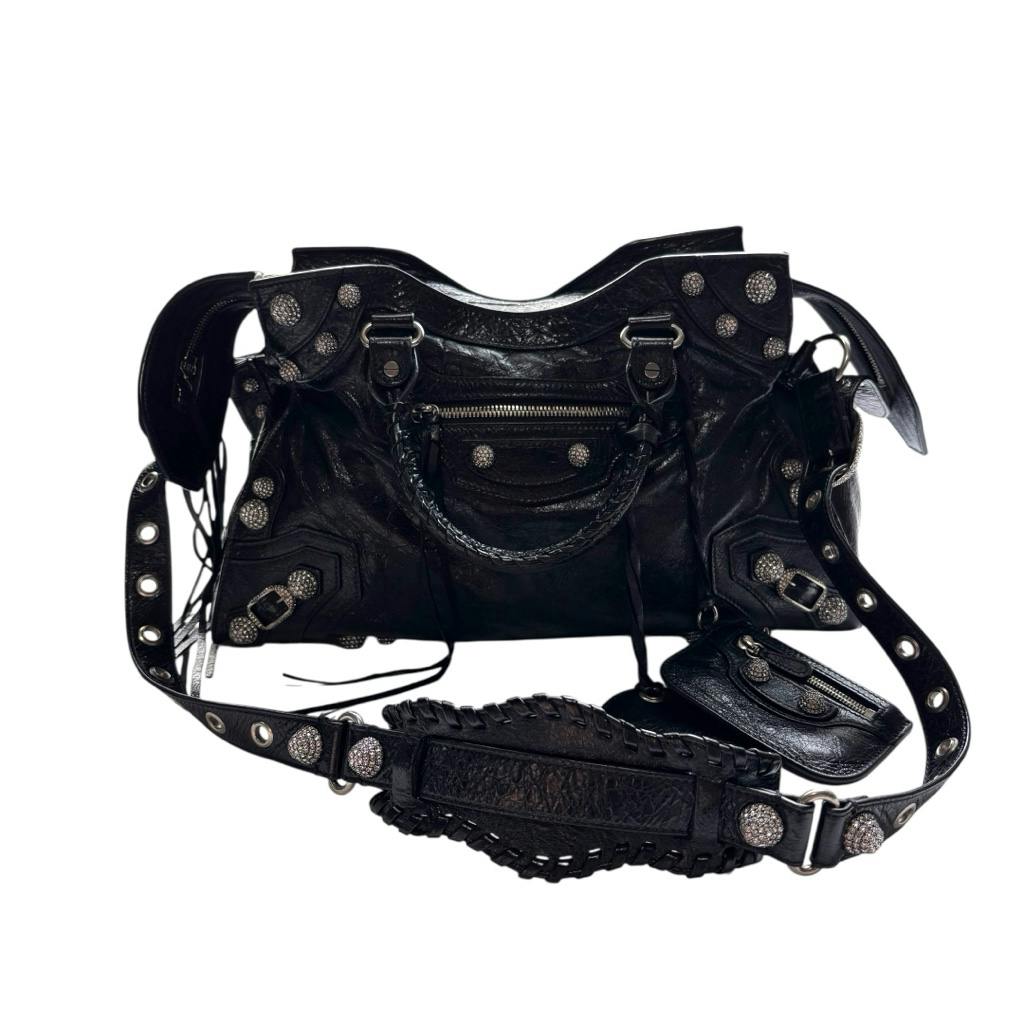 バッグ BALENCIAGA Neo Cagole S Rhinestone Bag BALENCIAGA NEO CAGOLE S RHINESTONE BAG - ARCHIVESTOCK