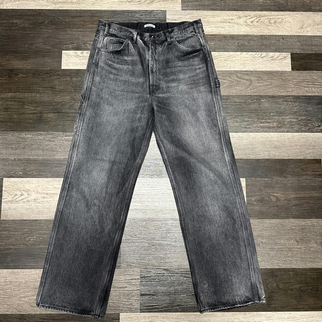 AURALEE 24AW DENIM PAINTER PANTS BLACK 4 - ARCHIVESTOCK