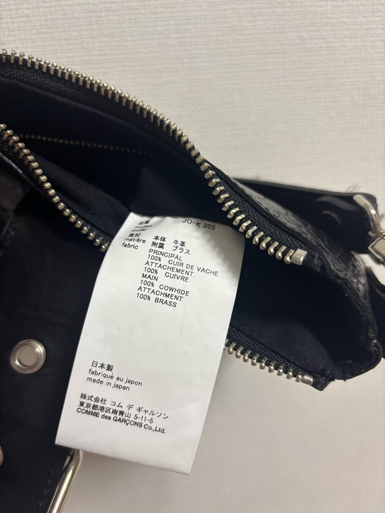 JUNYA WATANABE クロコ型押 ニードルスタッズ付ショルダーバッグ クロコ型押しニードルスタッズ付ショルダーBAG