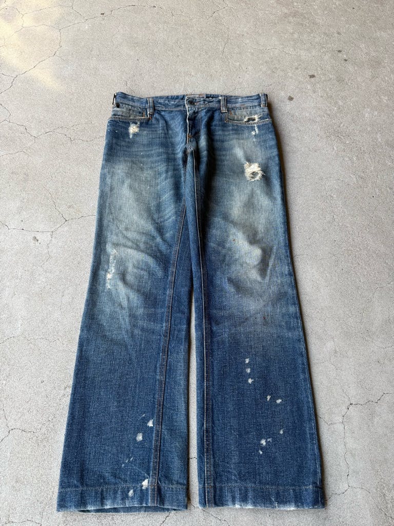 パンツ DOLCE&GABBANA ARCHIVE Paint Damage Jeans DOLCE&GABBANA ARCHIVE DAMAGE PAINT JEANS - ARCHIVESTOCK