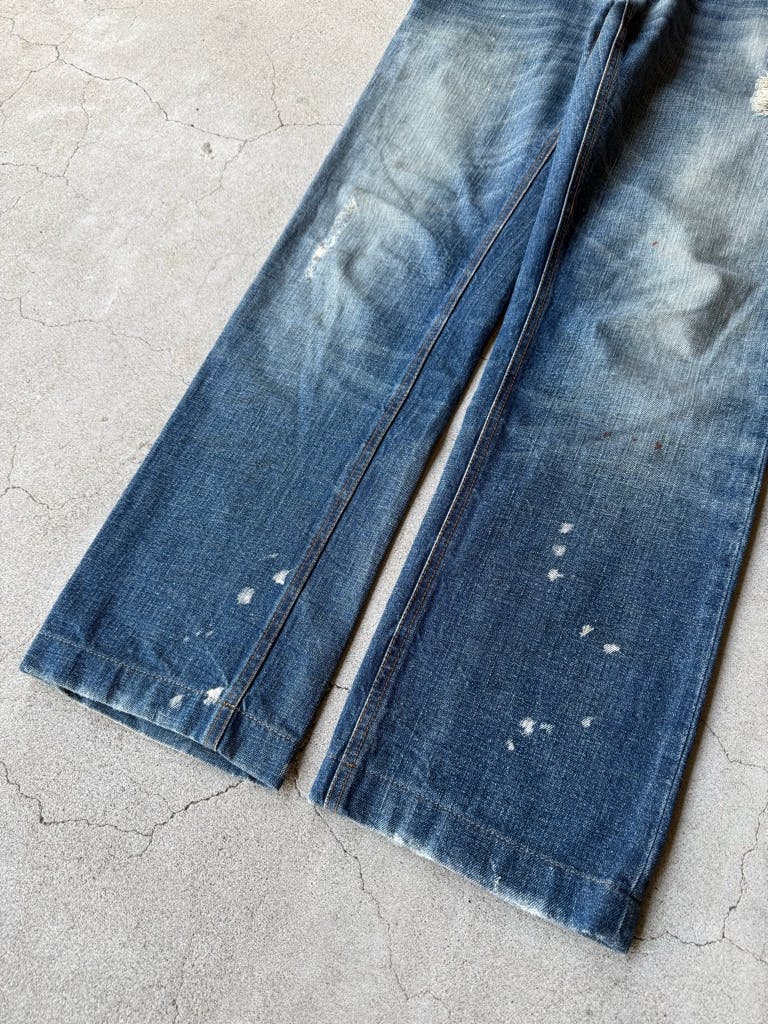 DOLCE&GABBANA ARCHIVE DAMAGE PAINT JEANS - ARCHIVESTOCK