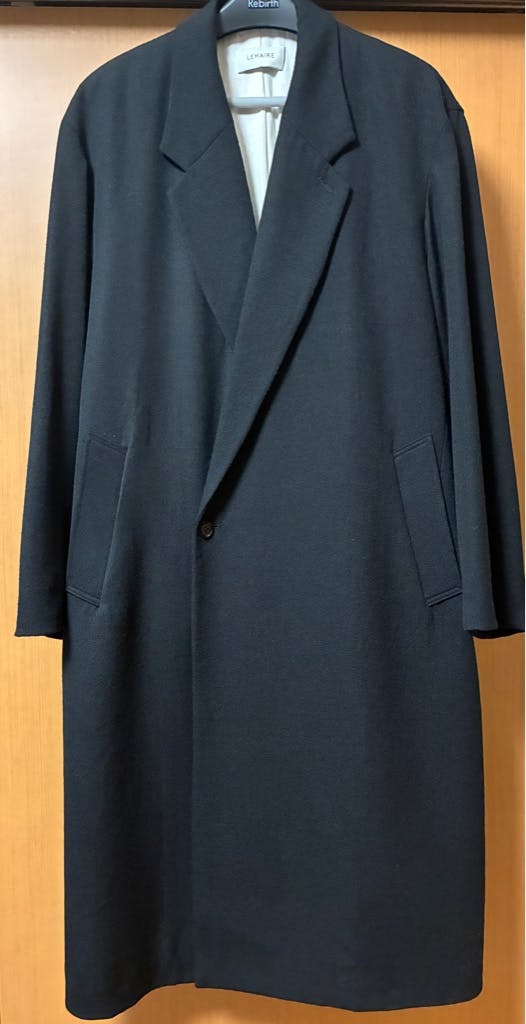 【新品】23aw lemaire maxi db coat Lemaire Maxi DB Coat in Anthracite/Grey Curated at Jake and