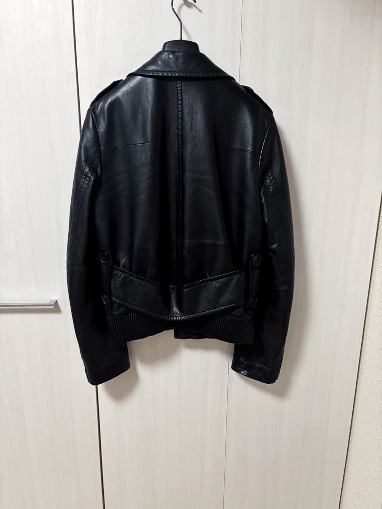 05AW フランス製 レザージャケット ブルゾン 44 ディオールオム
