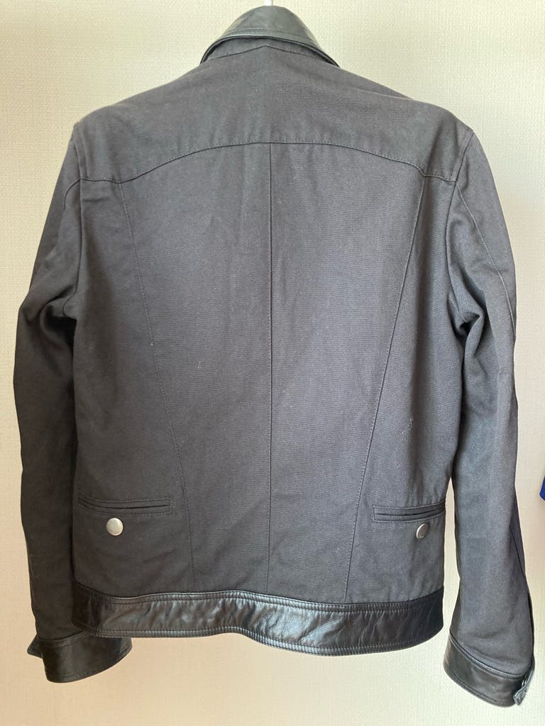 GUCCI08ssフリーダジャンニーニ期　襟レザーコットンツイールジャケット GUCCI08ssフリーダジャンニーニ期 襟レザーコットンツイール