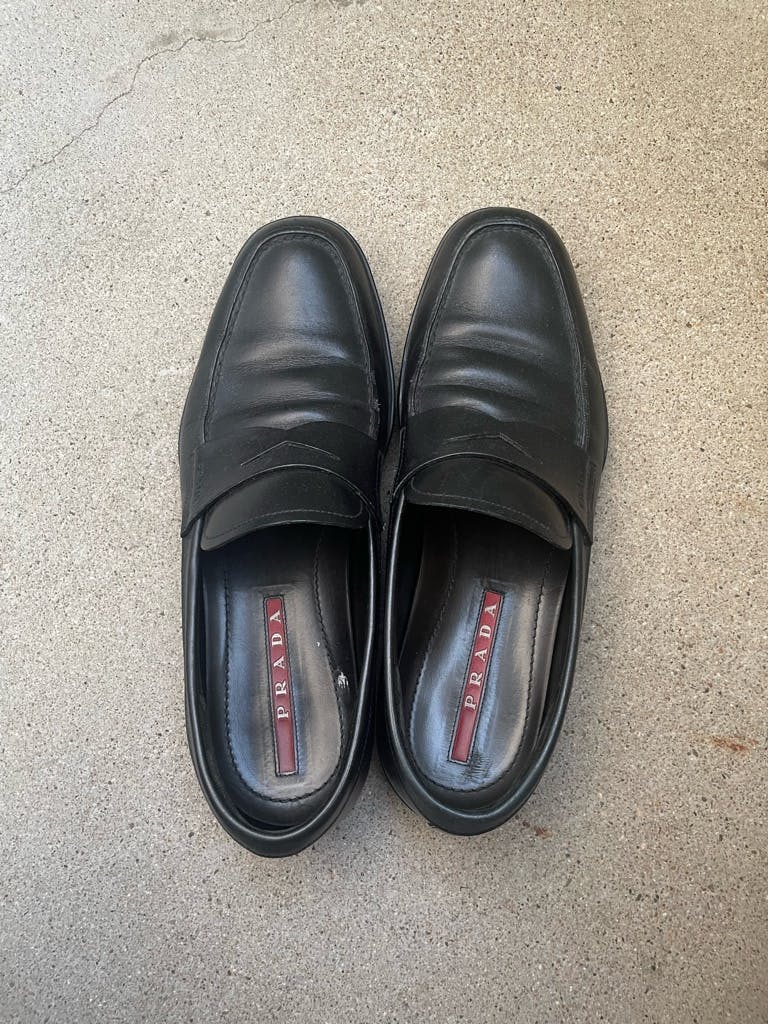 PRADA sportsローファー 中古・古着通販】PRADA SPORTS (プラダスポーツ) レザーローファー