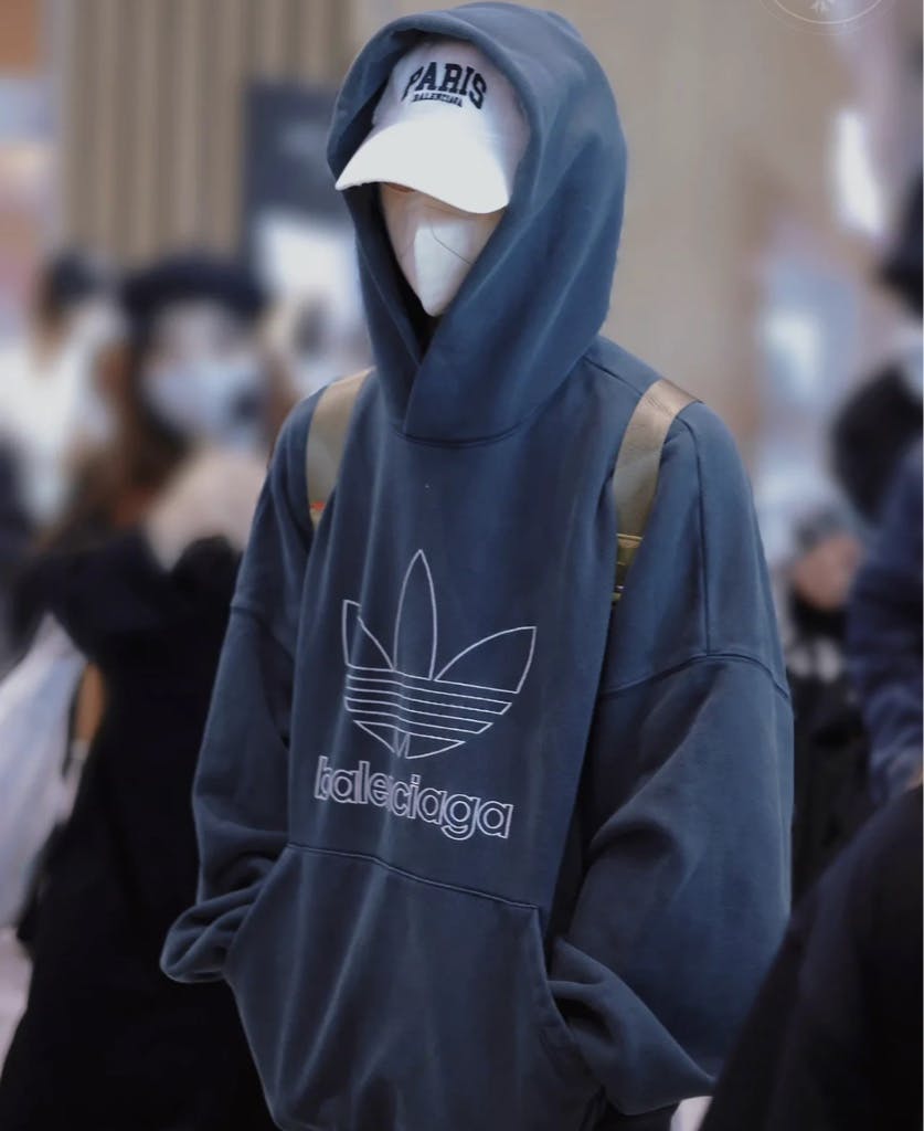 BALENCIAGA adidas Hoodie Large Fit パーカー Balenciaga x Adidas】Balenciaga x Adidas Hoodie Large Fit