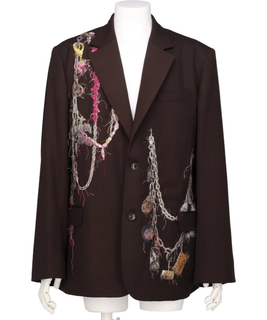 doublet 刺繍　テーラードジャケット　25aw doublet(ダブレット) チェーンテーラードジャケット