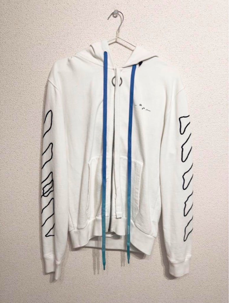 トップス OFF WHITE ABSTRACT ARROWS SLIM ZIPParker オフホワイト ABSTRACT ARROWS SLIM ZIP Parker - ARCHIVESTOCK