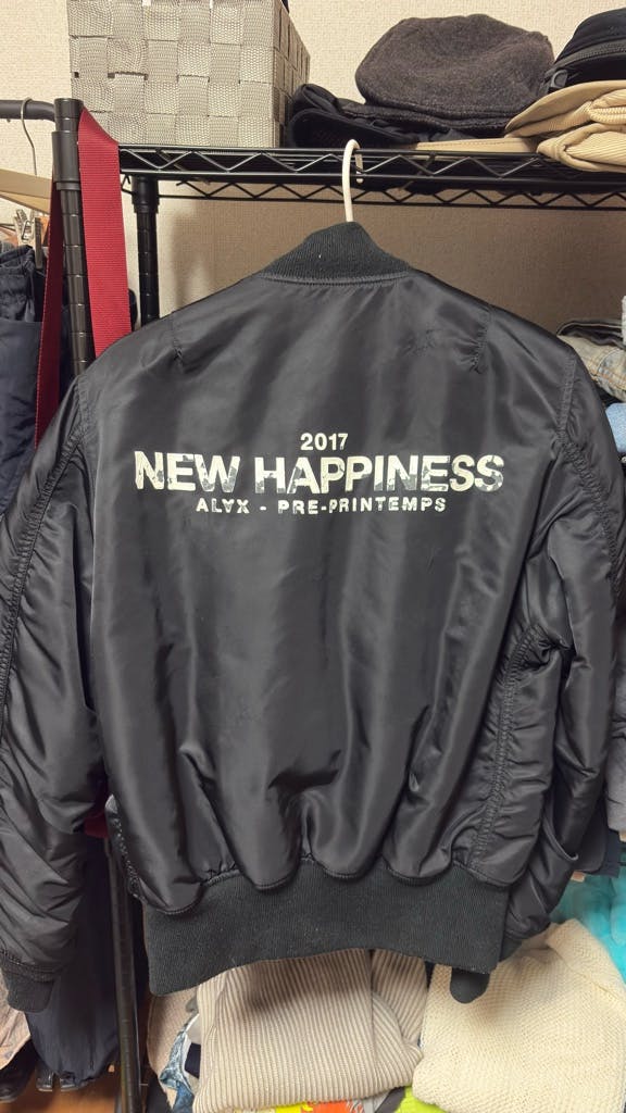 ALYX MA-1 フライトジャケット NEW HAPPINESS 2017 ALYX MA-1 フライトジャケット NEW HAPPINESS 2017 1017alyx alpha ma1