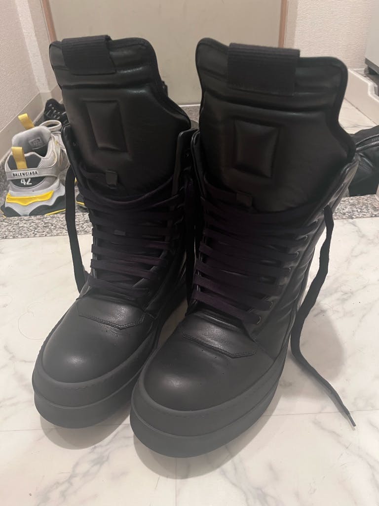 希少 Rick Owens 25SS Hollywood Mega Geobasket triple black